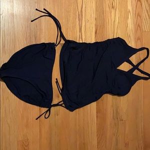 Athleta Navy tankini size M